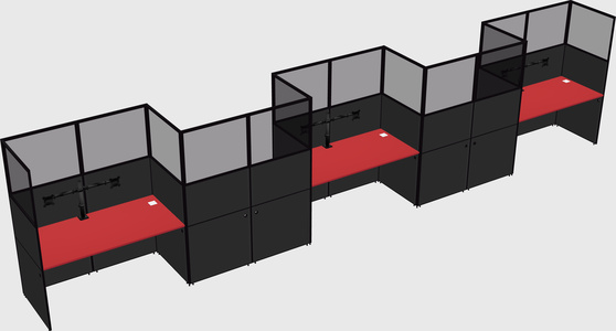 Cabines rectangulaires