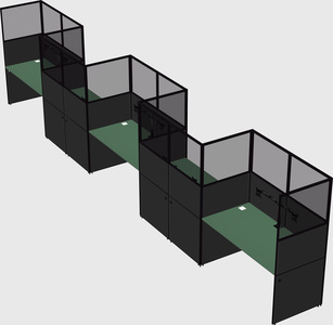 Rectangular cubicles