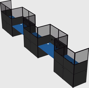 Rectangular cubicles