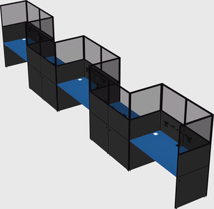 Rectangular cubicles