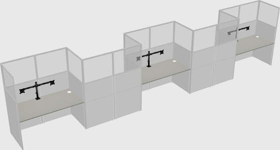 Rectangular cubicles