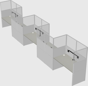 Rectangular cubicles