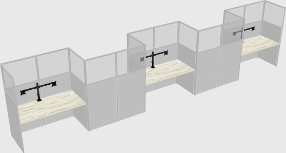 Rectangular cubicles