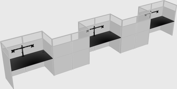 Rectangular cubicles