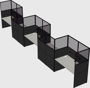 Rectangular cubicles