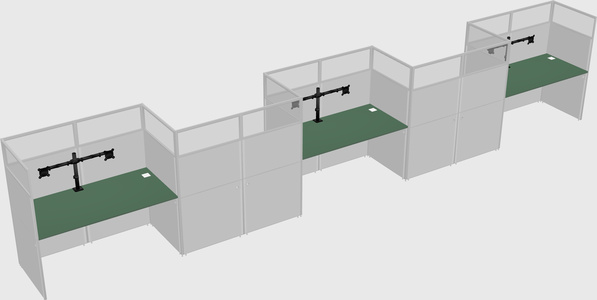 Rectangular cubicles