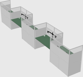 Rectangular cubicles