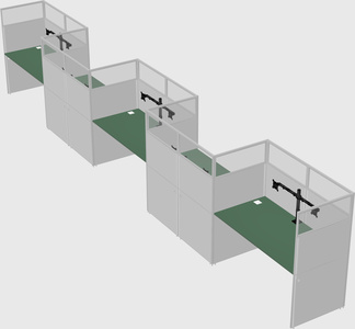 Rectangular cubicles