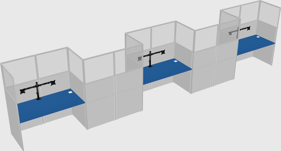 Rectangular cubicles