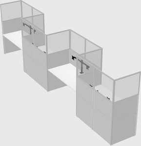 Rectangular cubicles