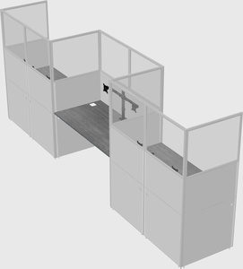 Rectangular cubicles