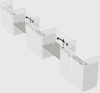 Rectangular cubicles