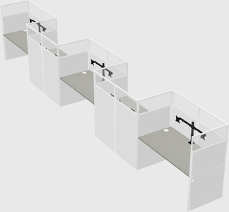 Rectangular cubicles