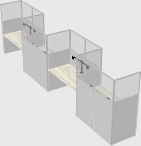 Rectangular cubicles