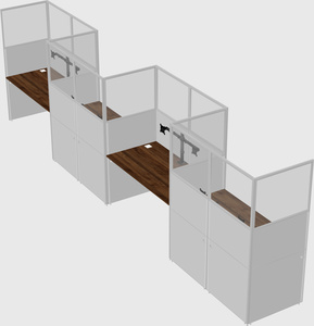 Rectangular cubicles