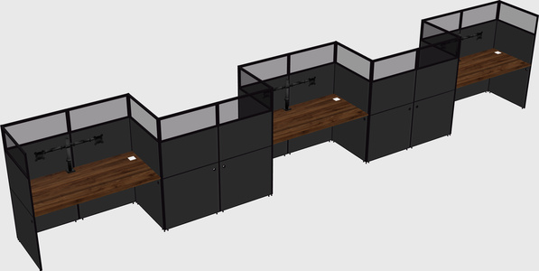 Cabines rectangulaires