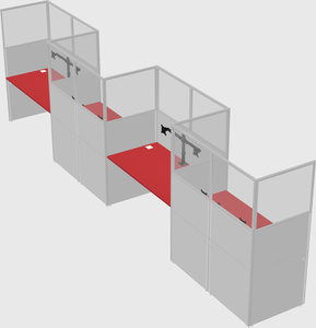 Rectangular cubicles