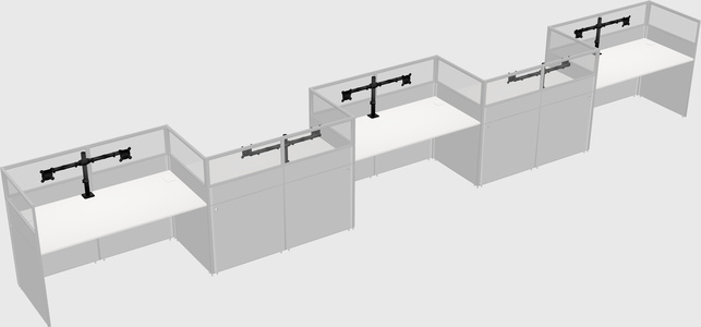 Rectangular cubicles