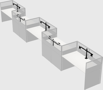 Rectangular cubicles