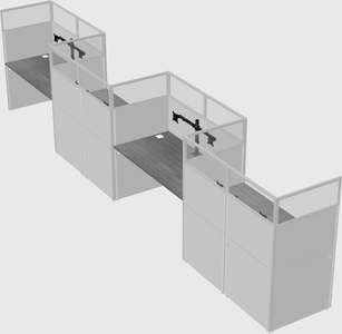 Rectangular cubicles