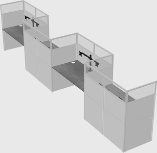 Rectangular cubicles