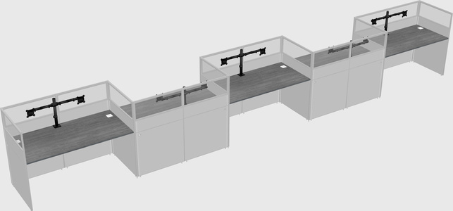 Rectangular cubicles