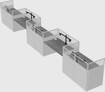 Rectangular cubicles