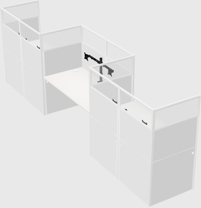 Rectangular cubicles