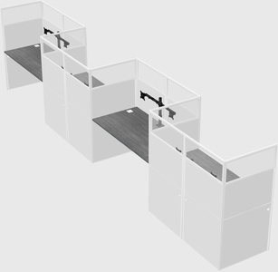 Rectangular cubicles