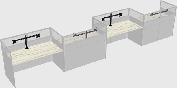 Rectangular cubicles