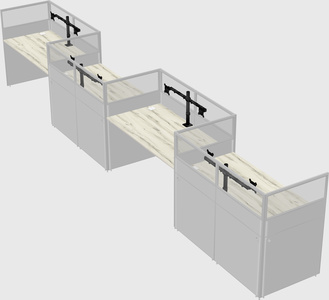 Rectangular cubicles