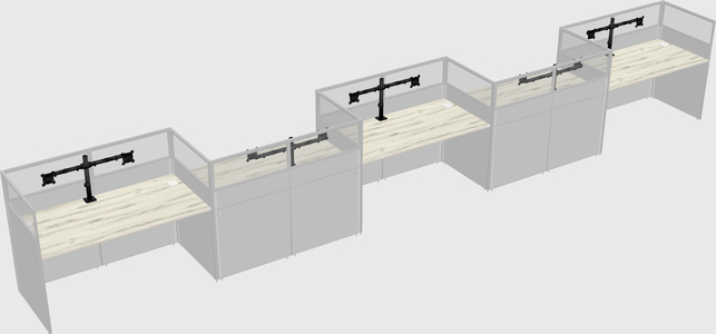 Rectangular cubicles