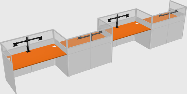 Rectangular cubicles