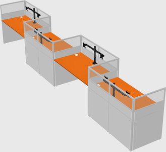 Rectangular cubicles