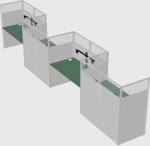 Rectangular cubicles