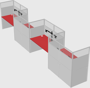 Rectangular cubicles