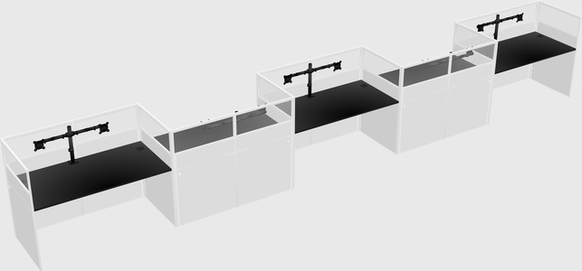 Rectangular cubicles