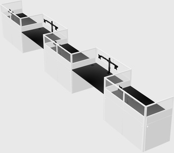 Rectangular cubicles