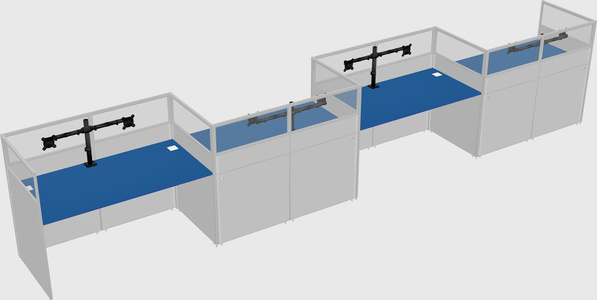 Rectangular cubicles