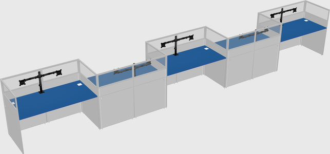 Rectangular cubicles