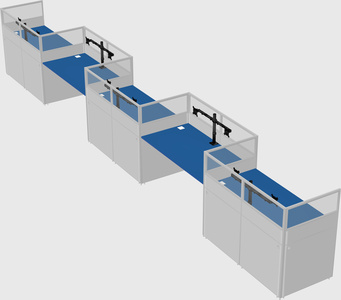 Rectangular cubicles