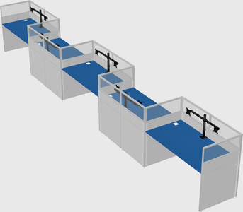 Rectangular cubicles