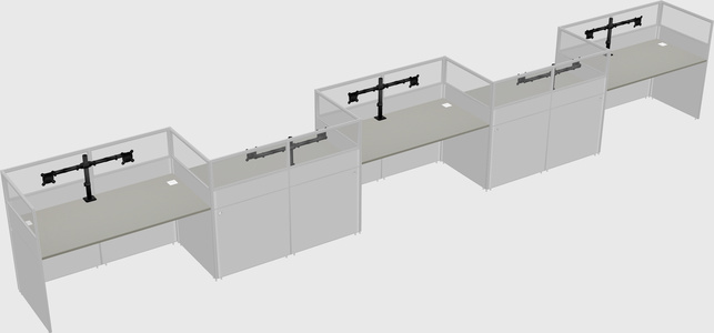 Rectangular cubicles