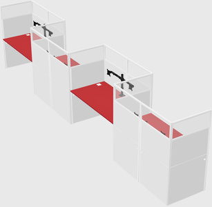 Rectangular cubicles