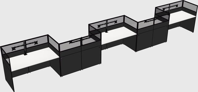 Rectangular cubicles