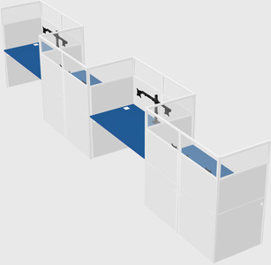 Rectangular cubicles
