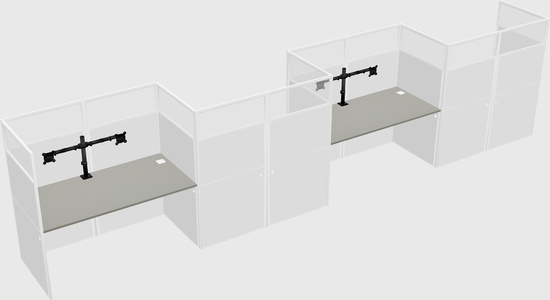 Rectangular cubicles