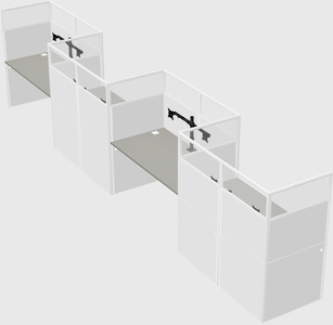 Rectangular cubicles