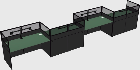 Rectangular cubicles