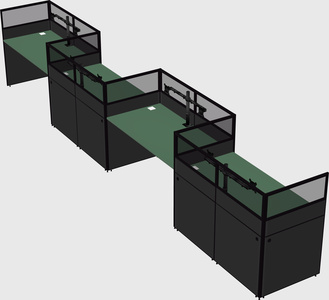 Rectangular cubicles
